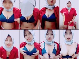  Gadis xxx jilbab Show Toket Buka Seragam Kerja - At Live Omek Bokep indo viral